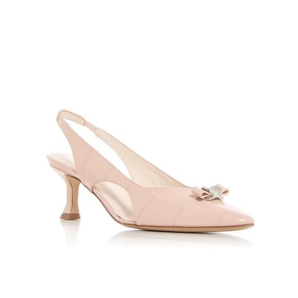 Salvatore Ferragamo Shoes - FERRAGAMO ROSA PINK ZARULA SLINGBACK PUMPS